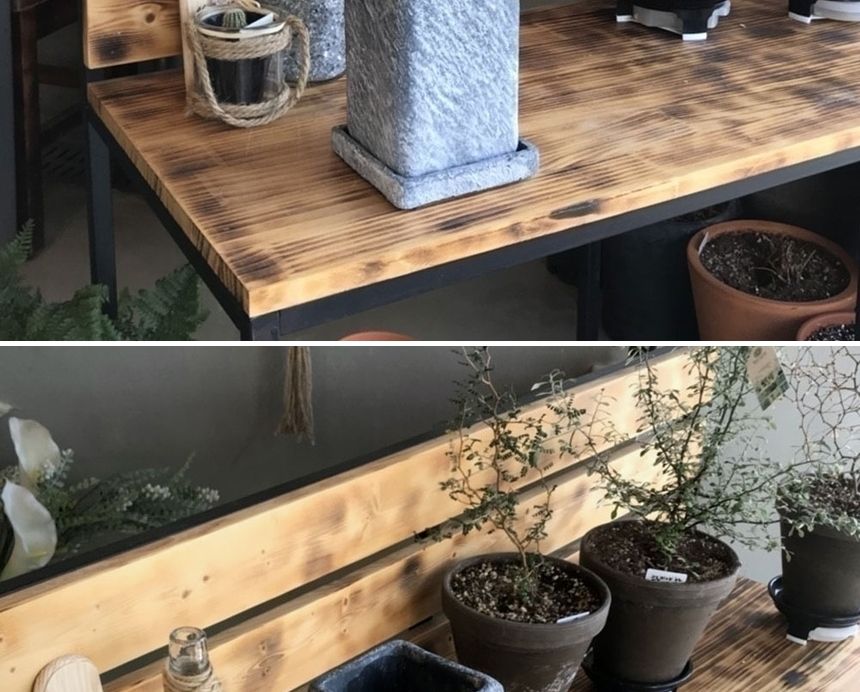 빈티지 시멘트 화분 긴정사각 10x10x30cm/화분/네모화분/사각화분/모던사각화분/예쁜사각화분/토기화분/도
