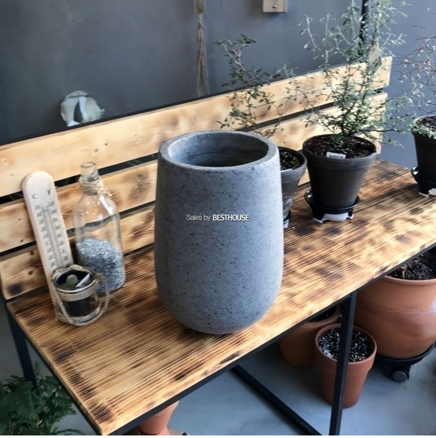 모던 테라스톤 화분 타원형 20x34cm 시멘트색상/화분/기화분/심플화분/예쁜화분/감성화분/화분선물/심플한