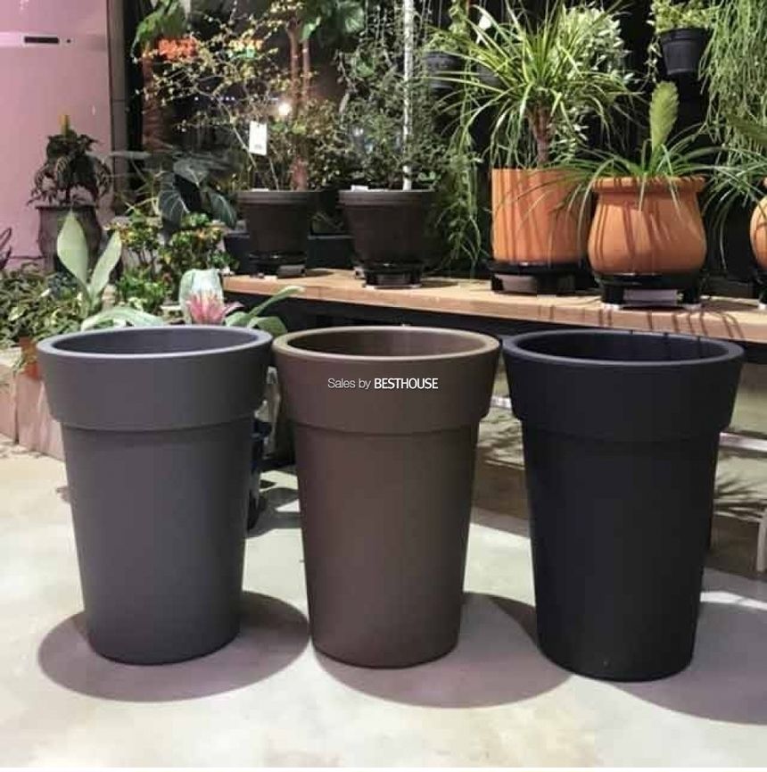 (화이트) 대형 플라스틱 화분 롱화분 유니크 긴원형 32x43cm/꽃화분/화초화분/디자인화분/인테리어화분/화