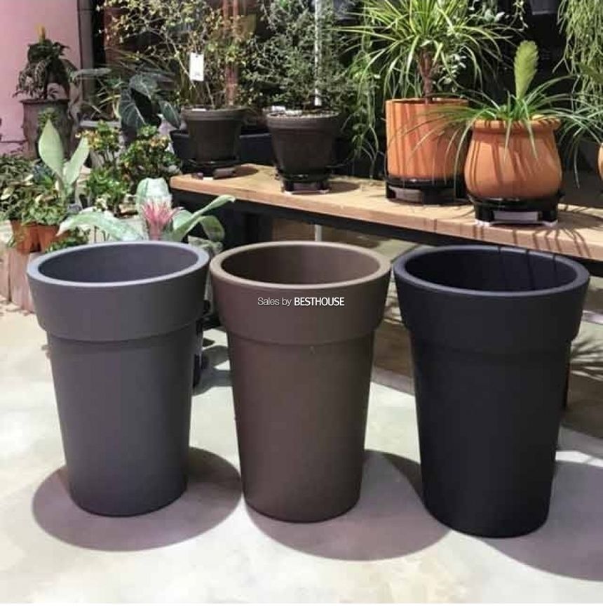 (화이트) 대형 플라스틱 화분 롱화분 유니크 긴원형 32x43cm/꽃화분/화초화분/디자인화분/인테리어화분/화