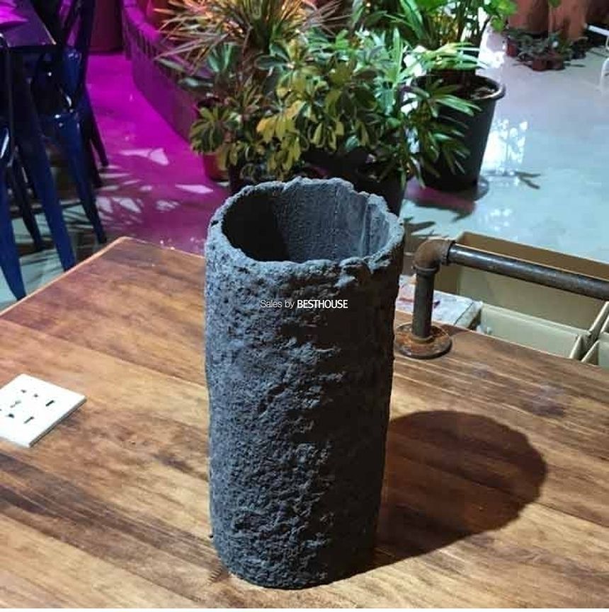 화산석 화분 긴원형 15x30cm/화분/주물럭화분/예쁜화분/감성화분/수공화분/디자인화분/인테리어화분/심플한