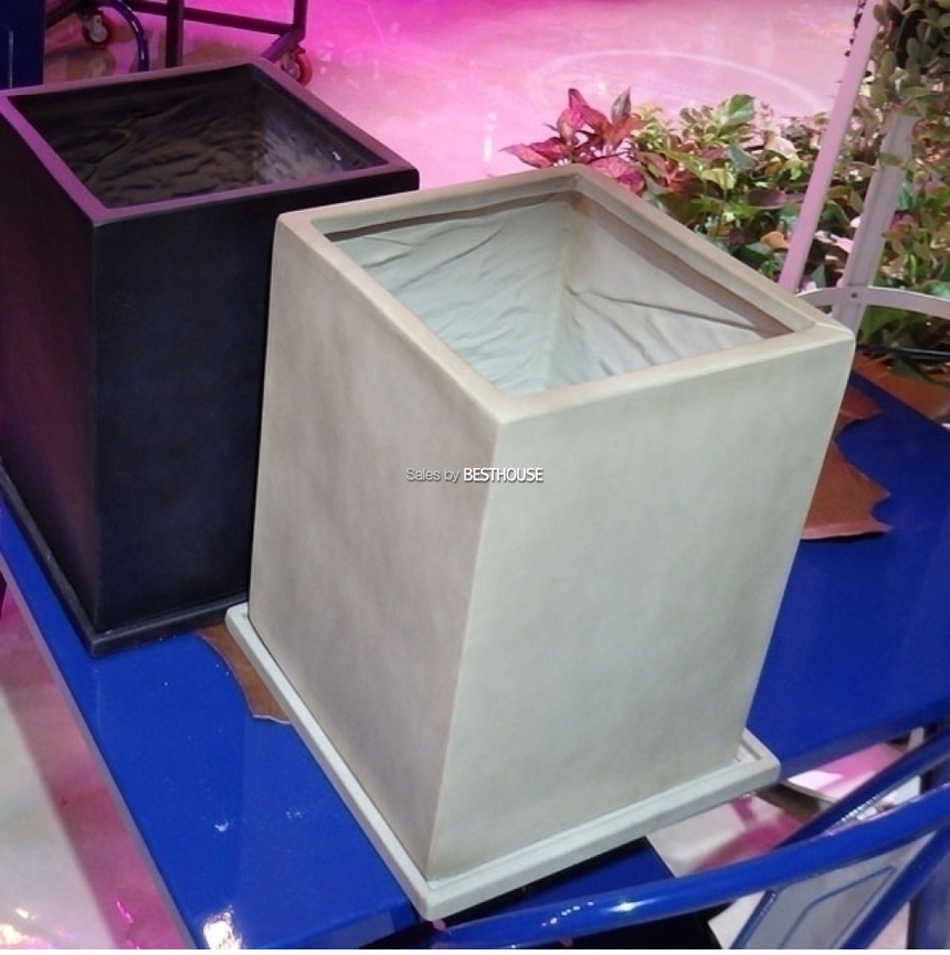 모던 수지 마블정사각 골드그레이 23x23x32cm 화분/화분/예쁜화분/감성화분/수공화분/디자인화분/인테리어