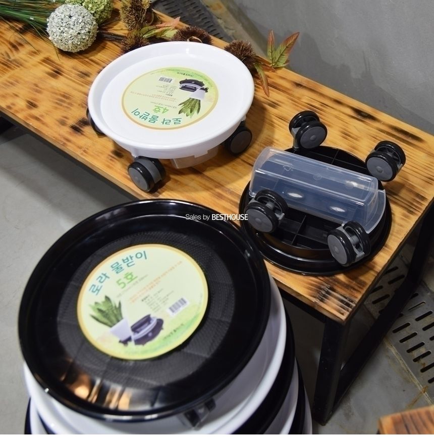 (블랙) 남영 (원형)바퀴특호 (내경450 외경500mm) 서랍 물받침 화분받침대/화분받침/화분받침대/화분물받침