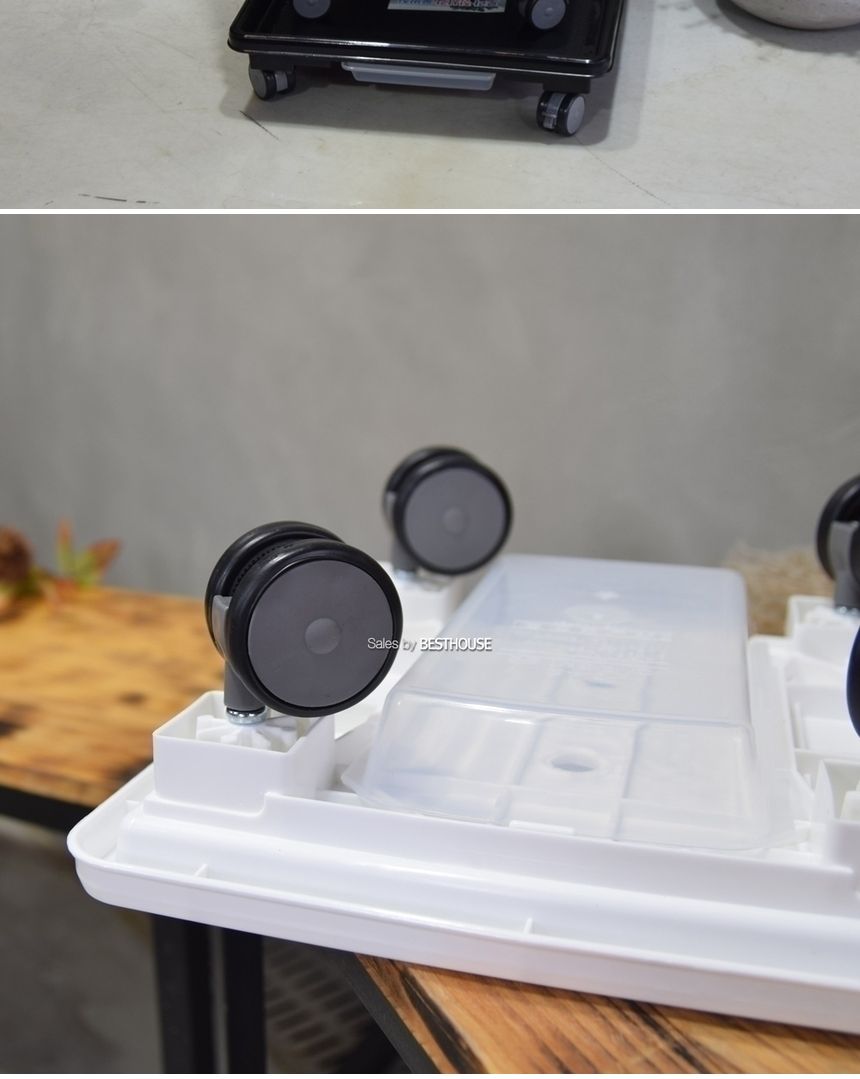 (블랙) 남영 (정사각)바퀴6호 (내경405 외경460mm) 서랍 물받침 화분받침대/화분받침/화분받침대/화분물받