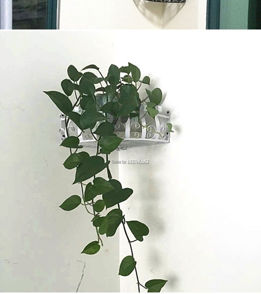 (중(23x10cm) 블랙) 철제 코너선반 화분받침대/화분받침/화분받침대/화분대/장식받침대/장식받침/코터장식