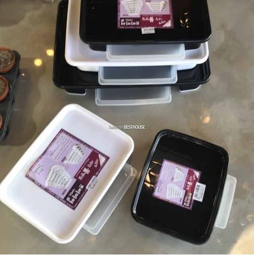 (화이트) 청운 직사각 2호 22x30cm 물받침 화분받침대/화분받침/화분받침대/화분물받침/인테리어화분받침대