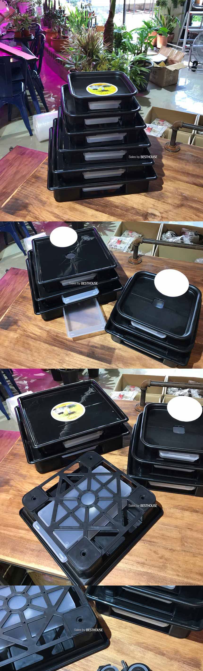 (화이트) 태원 정사각 5호 내경300 물받침 화분받침대/화분받침/화분받침대/화분물받침/인테리어화분받침대