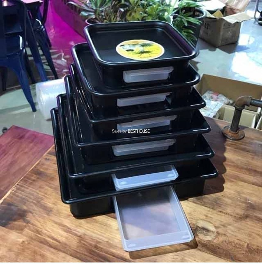 (블랙) 태원 정사각 6호 내경330 물받침 화분받침대/화분받침/화분받침대/화분물받침/인테리어화분받침대/