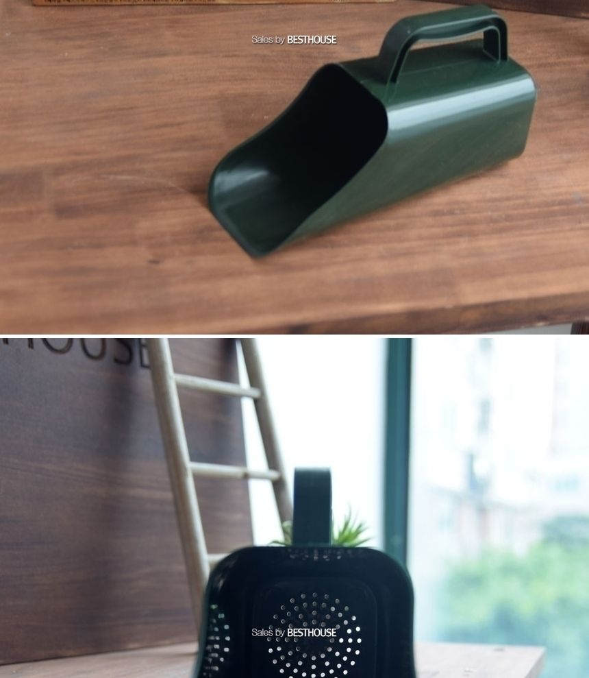 플라스틱 사각 1L 모종삽 - 그린 22x9cm/삽/모종삽/원예용삽/원예용품/원예삽/꽃삽/식물삽/텃밭가꾸기/정원