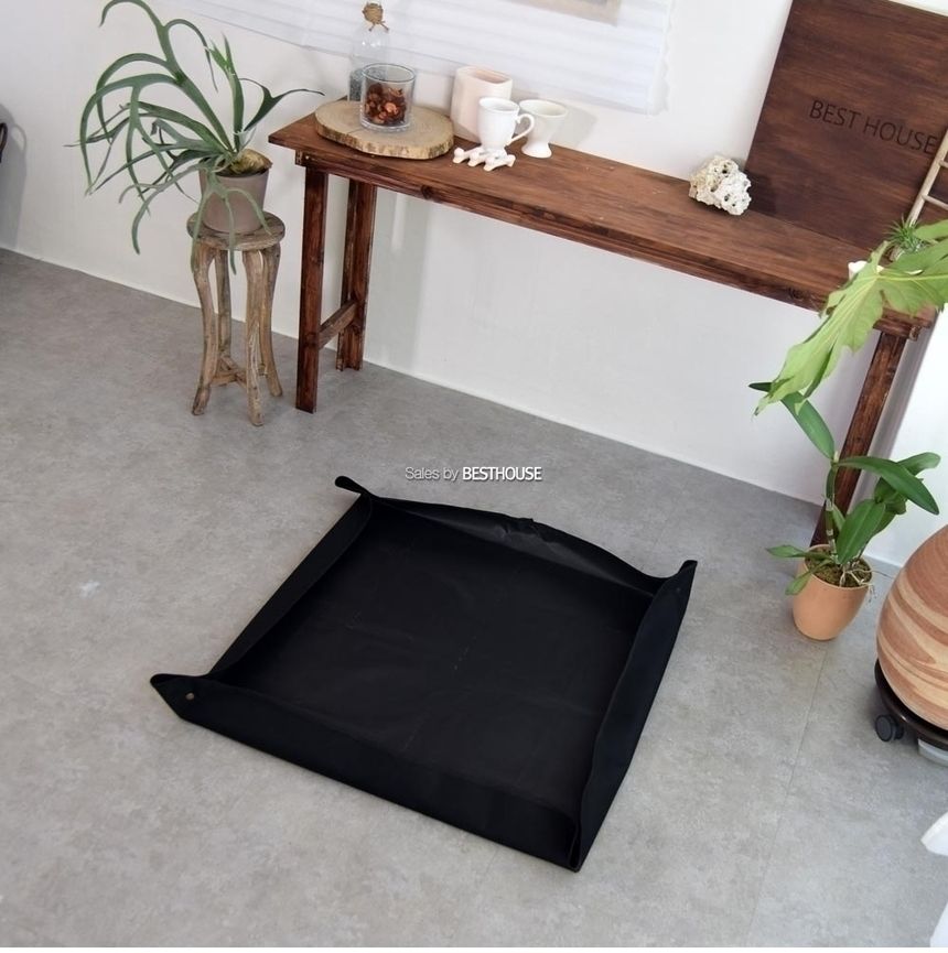 원예용 분갈이매트(100x100cm) 프리미엄 블랙에디션/분갈이매트/분갈이패드/분갈이깔개/분갈이받침/분갈이