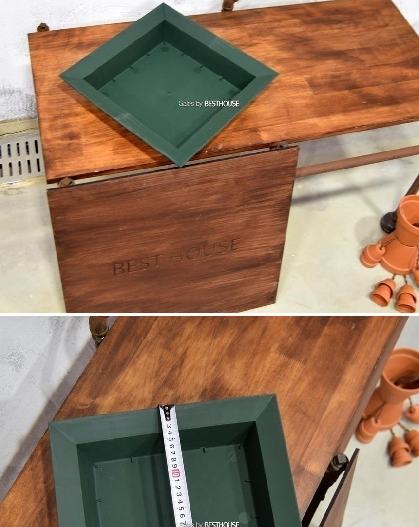 오아시스 플라스틱 수반 -정사각쌍장 32cm 수반 낮은수반 인테리어수반 심플수반 디자인수반 원예용품 홈가드닝 미니화분 미니수반 낮은화분 화분