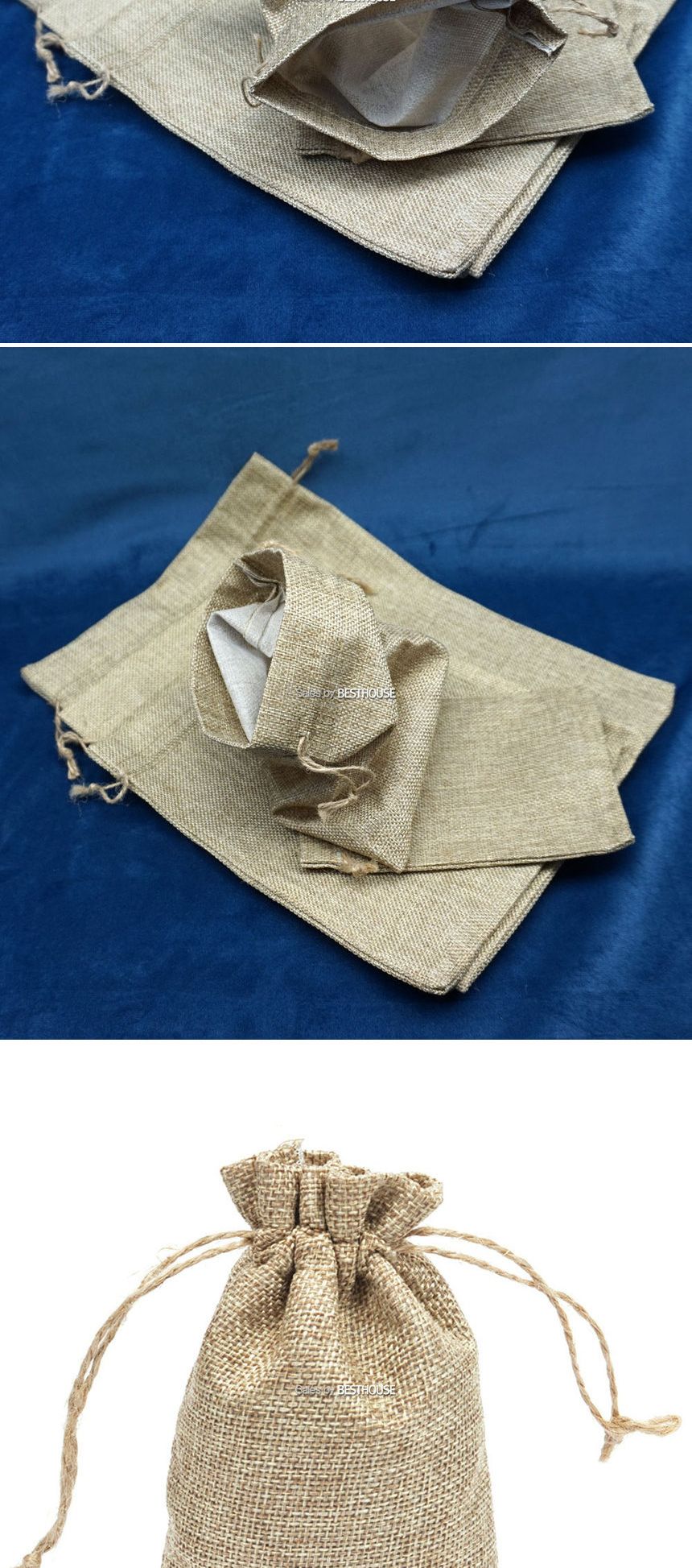 마대 자루 주머니-화분 소품 커버 25x35cm/화분/화분커버/감성커버/소품커버/주머니/파우치/커피콩주머니