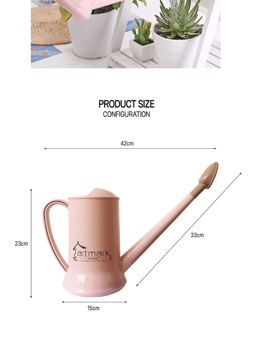 파스텔 목긴 물조루 2L (랜덤색상발송)