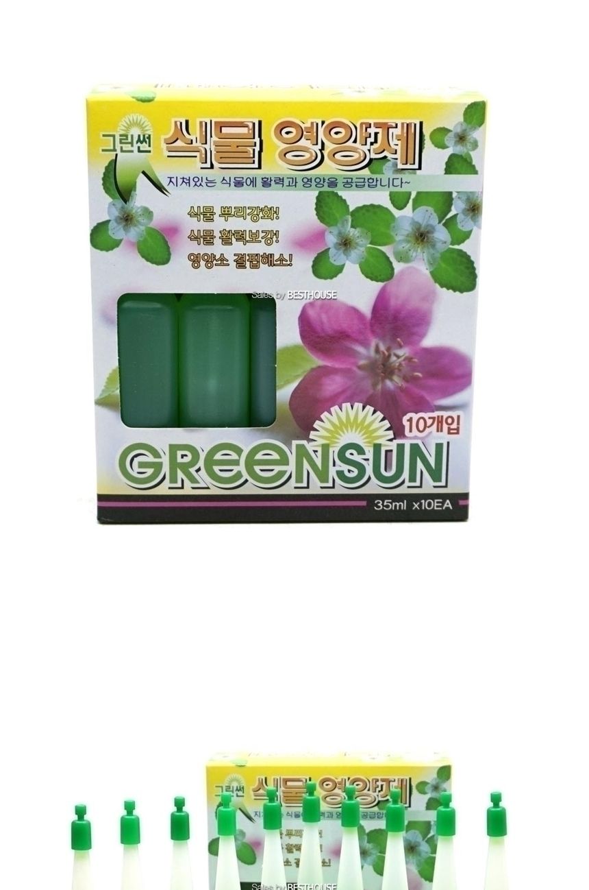 그린썬 식물영양제 앰플 35ml X10ea 원예용영양제 화분영양 꽃영양제 선인장영양제 수목영양제 영양제 난영양제 화분영양제 앰플식물영양제 식물성장영양제 식물영양제