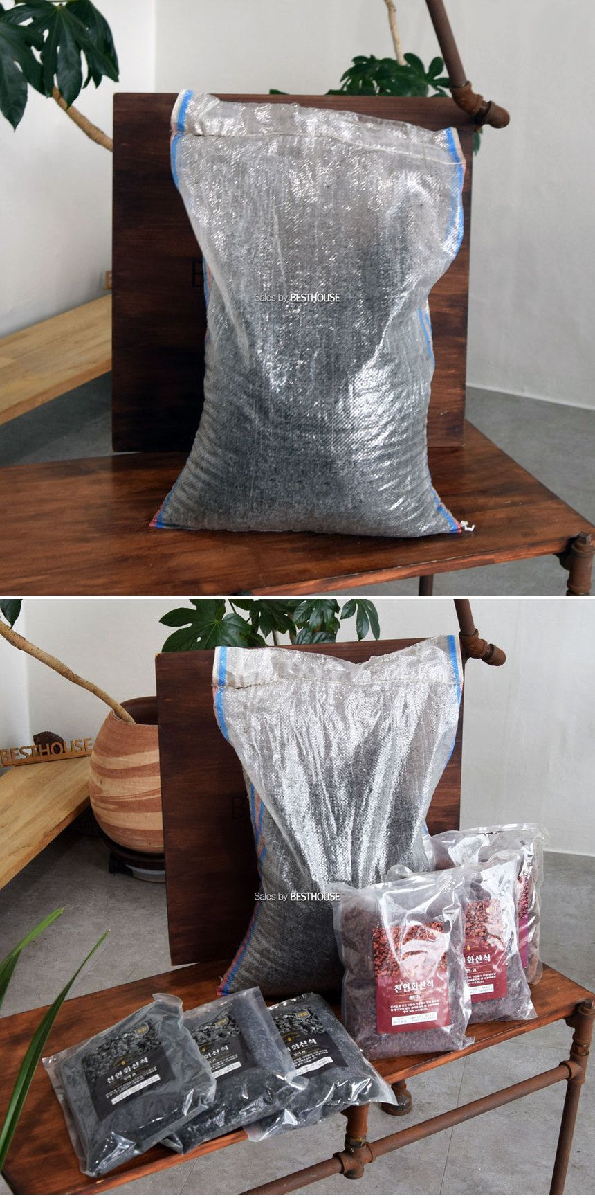 ([블랙] 10~20mm) 원예용 화산석(블랙) 대포장 자루 9-10Kg/자갈/화분돌/화분화산석/화분장식/분갈이/분갈