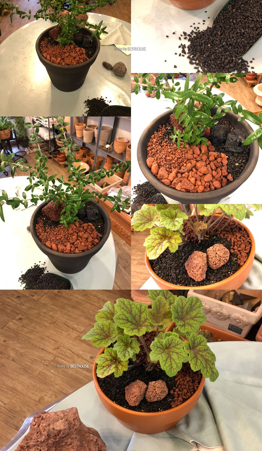 ([블랙] 10~20mm) 원예용 화산석(블랙) 대포장 자루 9-10Kg/자갈/화분돌/화분화산석/화분장식/분갈이/분갈