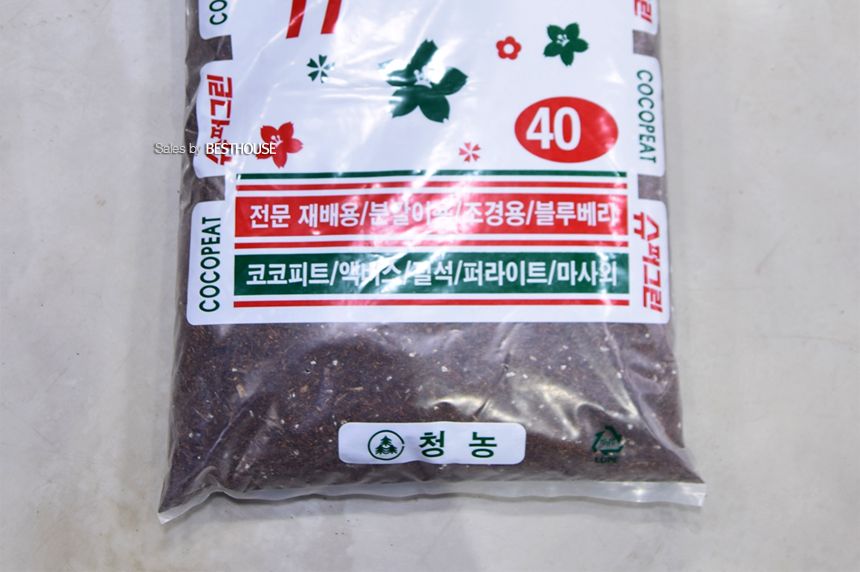 청농 수퍼그린 40L 분갈이 흙/흙/원예용흙/원예흙/원예용품/식물키우기/분갈이용흙/분갈이흙/화분분갈이/식