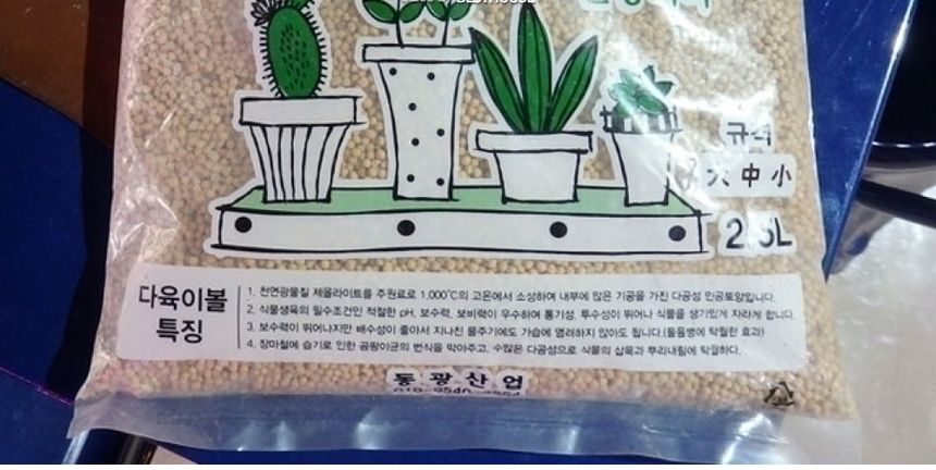 (2mm 소립) 동광 다육이볼 2.5L 스투키 선인장 과습방지.무름병방지 (소립 중립 대립)/다육이볼/선인장다육