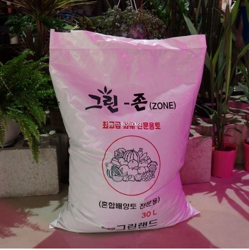 그린랜드 그린존 40L 화훼 전문 분갈이 용토(흙) 혼합배양토 전문용/분갈이/분갈이흙/화분흙/흙/분갈이전용