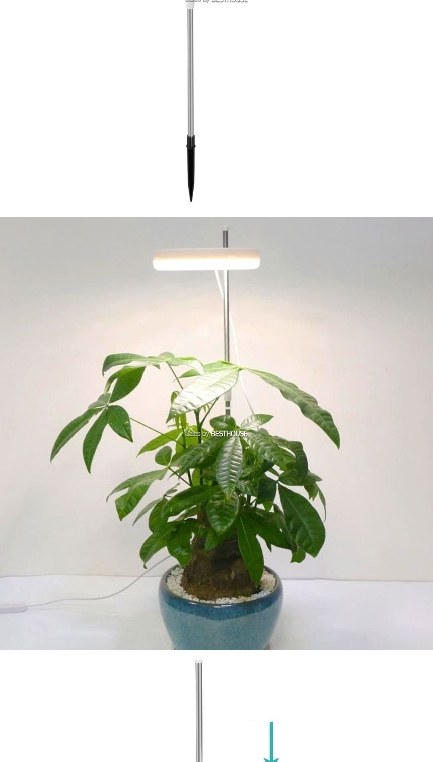 화분꽂이용 싱글 링 식물성장LED USB 5v 800lm/화분/화분라이트/식물라이트/원예용품/식물LED/LED식물조명/