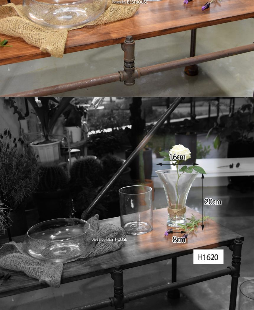 유리화분 화병 수반 SH12x15 (원통형)/화병/꽃병/인테리어소품/유리꽃병/장식유리병/꽃유리병/유리병/장식