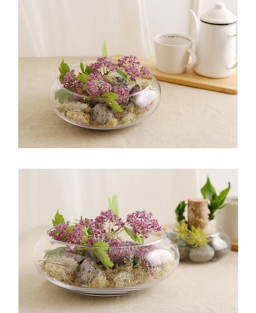 유리화분 화병 수반 SH12x15 (원통형)/화병/꽃병/인테리어소품/유리꽃병/장식유리병/꽃유리병/유리병/장식