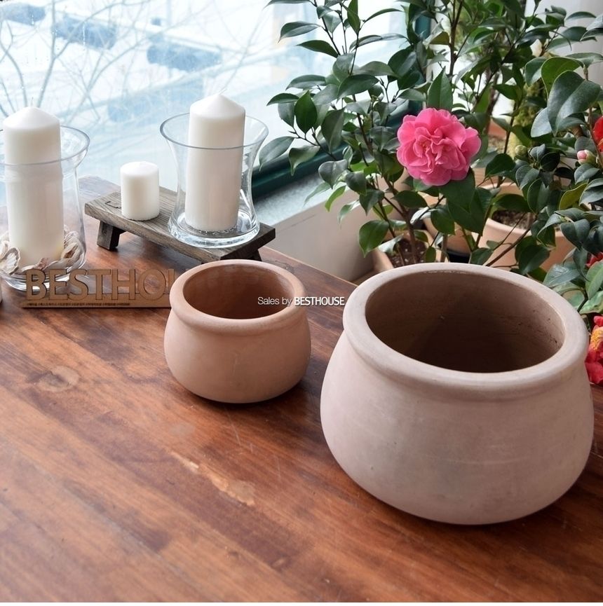 2개셋빈티지 초코 토분화분 낮은턱단지 16 25/낮은턱단지화분/장식화분/디자인화분/토분/토분화분/식물화분