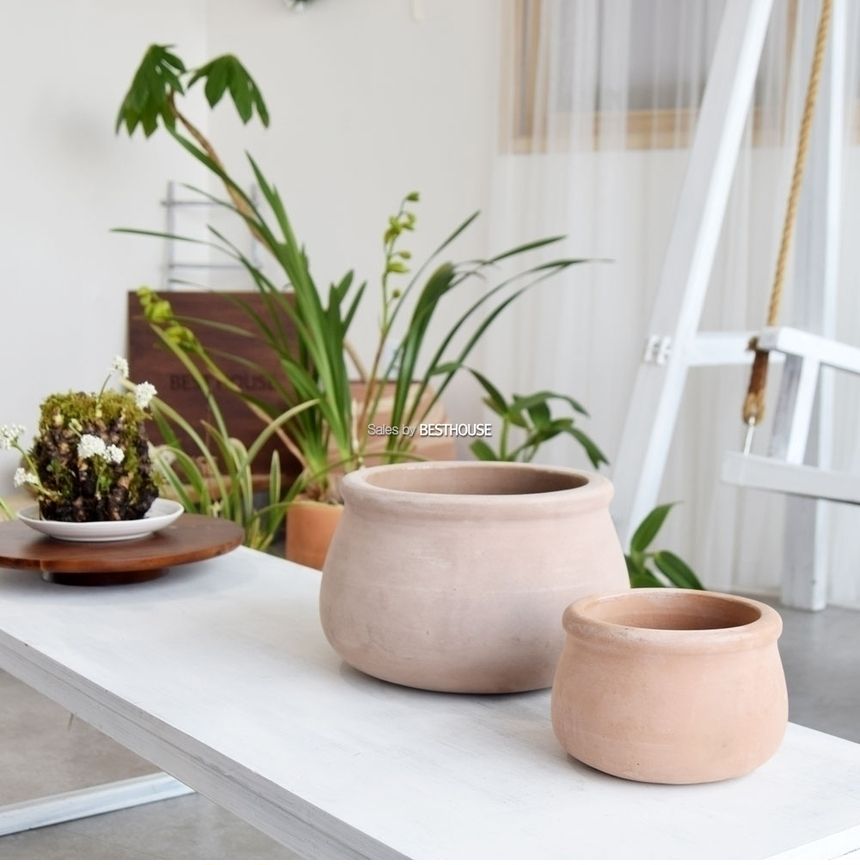 2개셋빈티지 초코 토분화분 낮은턱단지 16 25/낮은턱단지화분/장식화분/디자인화분/토분/토분화분/식물화분