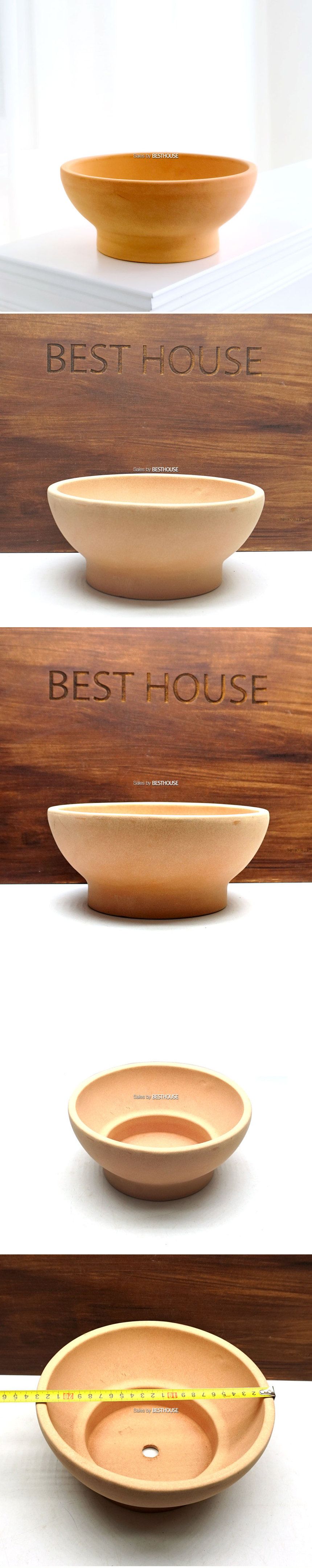 (화분만) 베트남 토분 테라원 수국 살구색 24x10cm/장식화분/디자인화분/토분/인테리어토분/식물화분/화분/