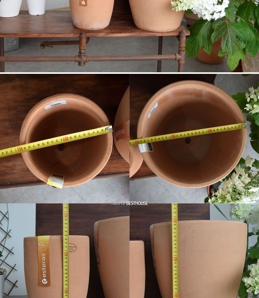 (할인) 2개셋 그리스토분.미분형 긴단지 D20 D30/단지토분/장식화분/디자인화분/실내화분/식물화분/화분/인