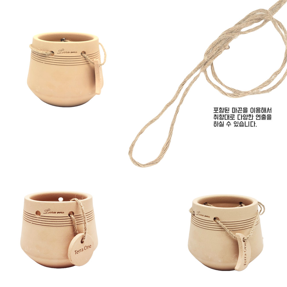 테라원 내열토 수제 토분 HB03 사일로 네임택 12x13cm/네임텍토분/토분/장식토분/장식화분/디자인화분/실내