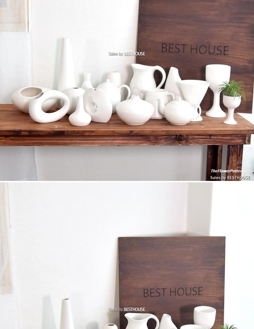 더플라워포터리 세라믹 도자기화병소품 FD-01 에그/화병/예쁜화병/디자인화병/인테리어화병/원예용품/꽃병/