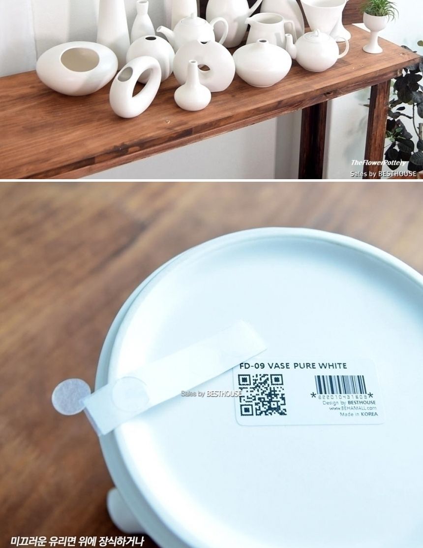 더플라워포터리 세라믹 도자기화병소품 FD-07 도넛/화병/예쁜화병/디자인화병/인테리어화병/원예용품/꽃병/