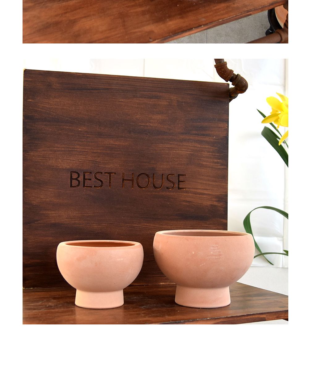 (D19 19x14cm) 베트남 토분 테라원 콤포트 트로피 아레나 D19x14cm/화분/흙화분/토분/예쁜화분/디자인화분/