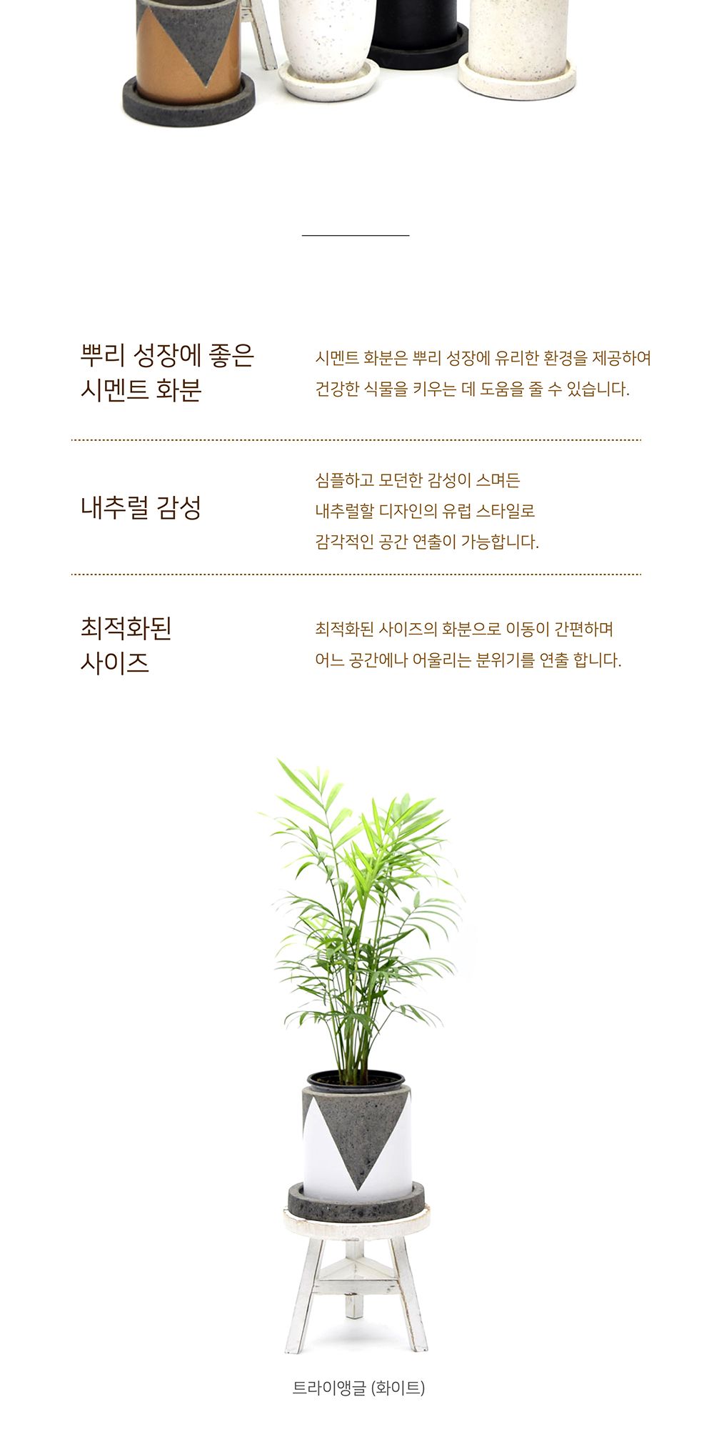 (실린더 블랙) 베하몰 시멘트 테라조 화분 대리석무늬 원형 11x11cm/테라조화분/대리석무늬화분/장식화분/