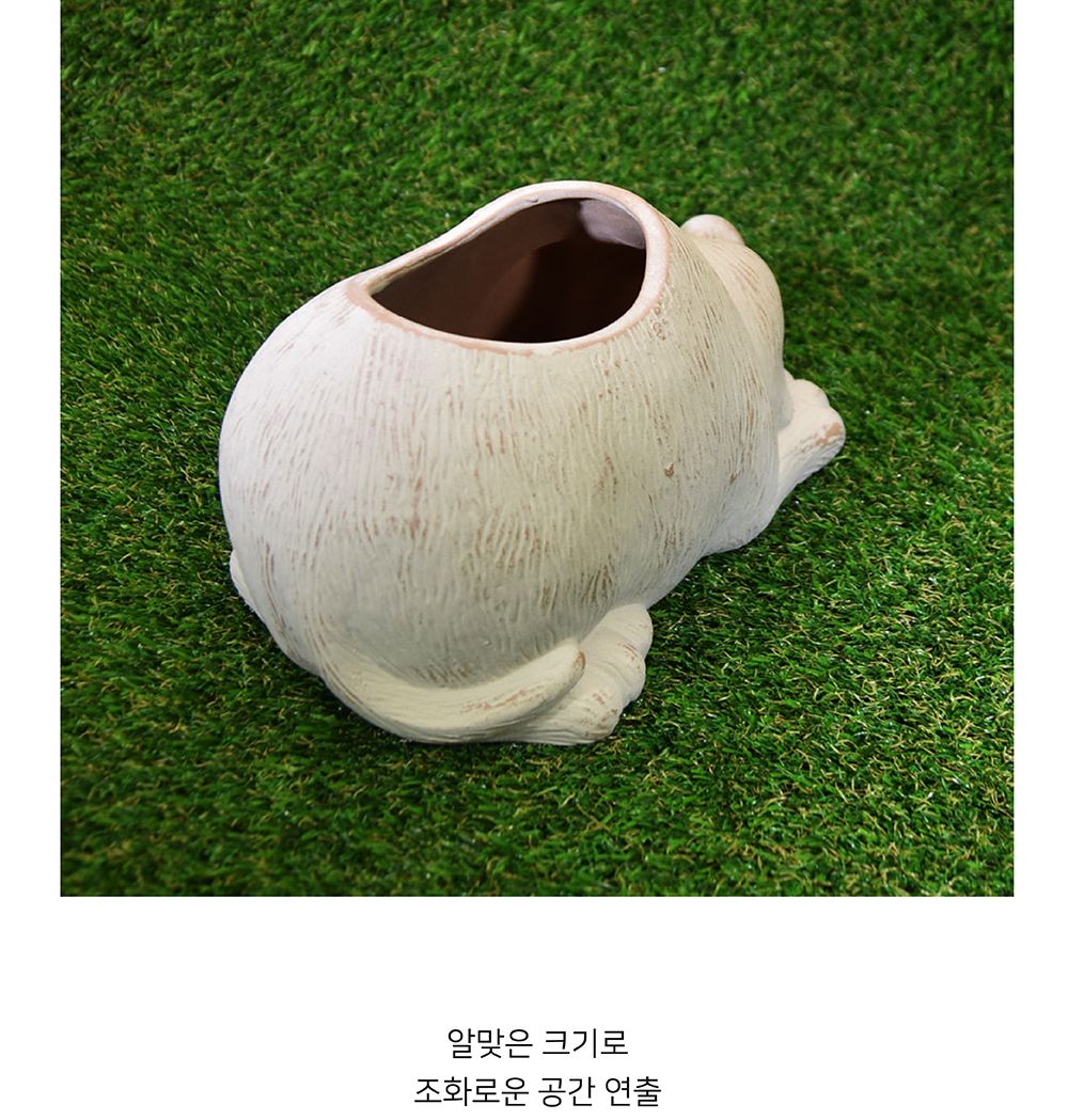 베트남 동물 토분 화분 25x15x14cm 강아지/화분/토분/가벼운화분/화분용기/원예용품/정원용품/분갈이화분/
