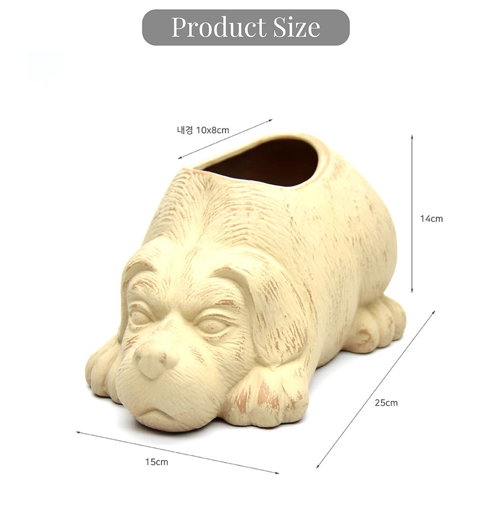 베트남 동물 토분 화분 25x15x14cm 강아지/화분/토분/가벼운화분/화분용기/원예용품/정원용품/분갈이화분/