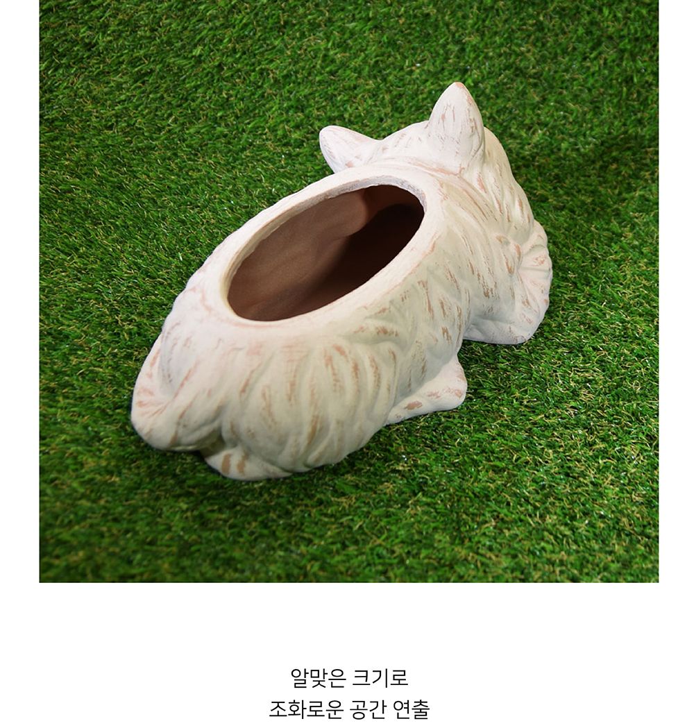 베트남 동물 토분 화분 30x16x10cm 고양이/화분/토분/가벼운화분/화분용기/원예용품/정원용품/분갈이화분/