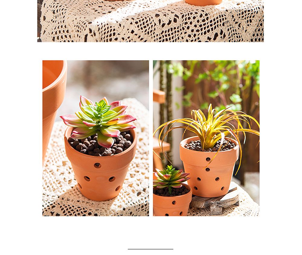 모던 브라운 타공 토분 타공 분재형 D16 16x8cm/화분/정원용품/홈가드닝용품/가드닝화분/가정용화분/야외용