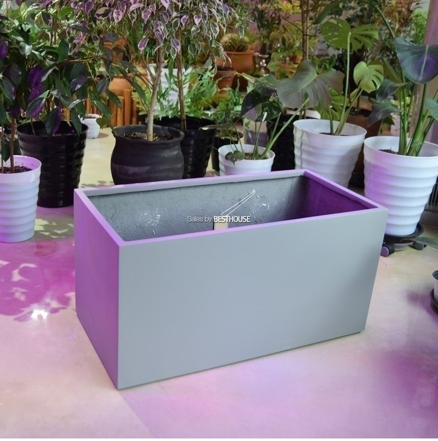 (물구멍X) 모던 초대형 화분 직사각 HP1259 D100 네추럴시멘트/화분/정원용품/홈가드닝용품/가드닝화분/가