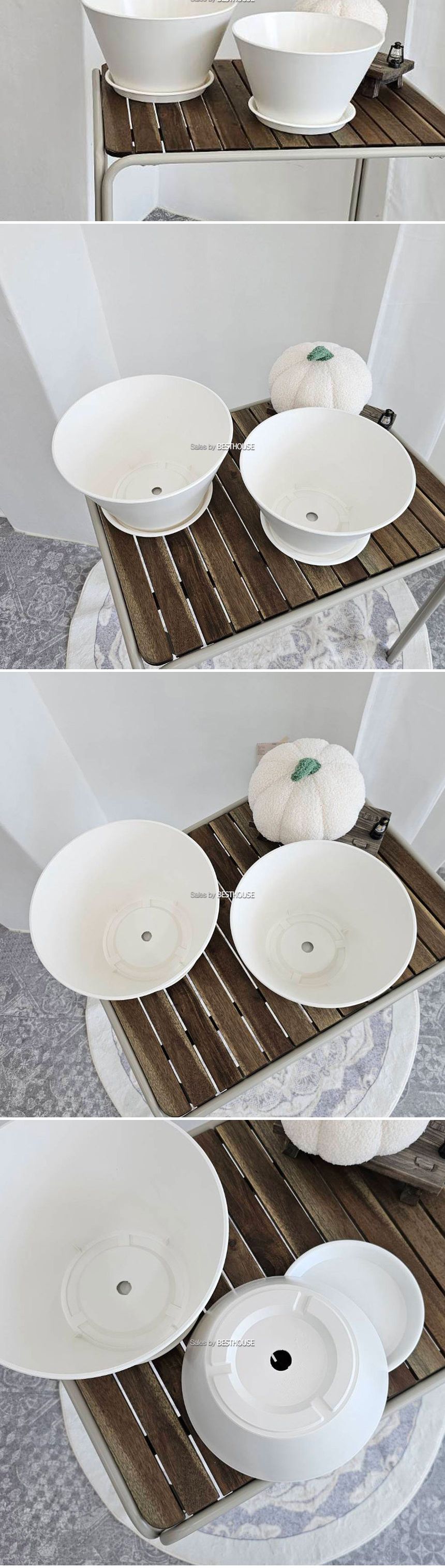 (30x18cm (소)) 고강도 플라스틱 화분 원형 앙코르볼 분재/원형화분/원형플라스틱화분/플라스틱화분/장식화