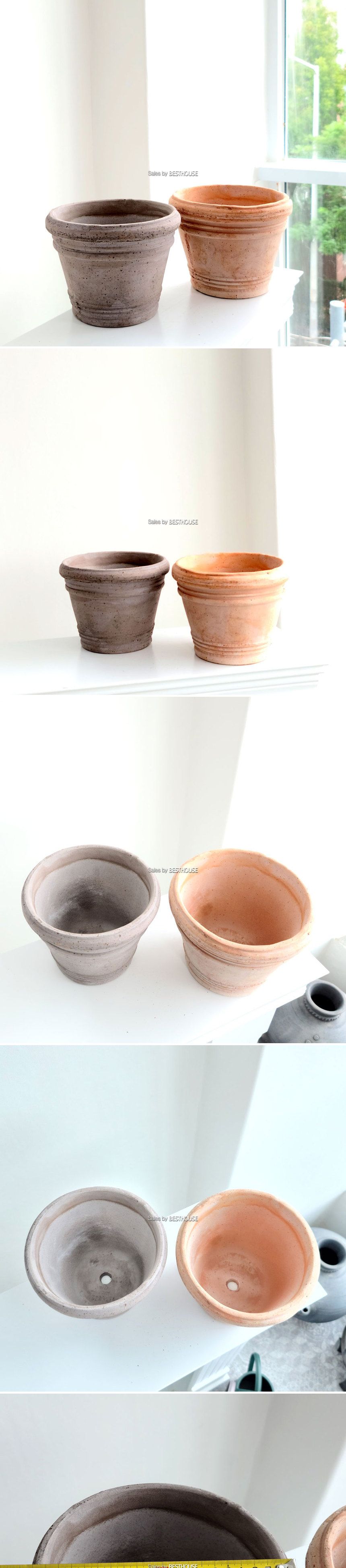 (20x16cm 살구색) 이탈리아 러스틱 수제 토분 더블링 20x16cm/테라코타/토분/빈티지화분/이태리토분/빈티지