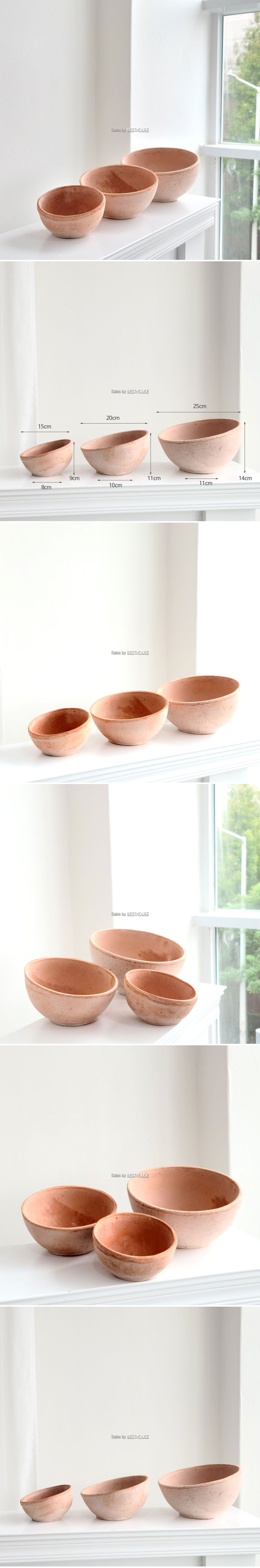 (D20x11 (중) 물구멍o) 이탈리아 러스틱 수제토분 사선반원/테라코타/빈티지화분/이태리토분/국산토분/독일