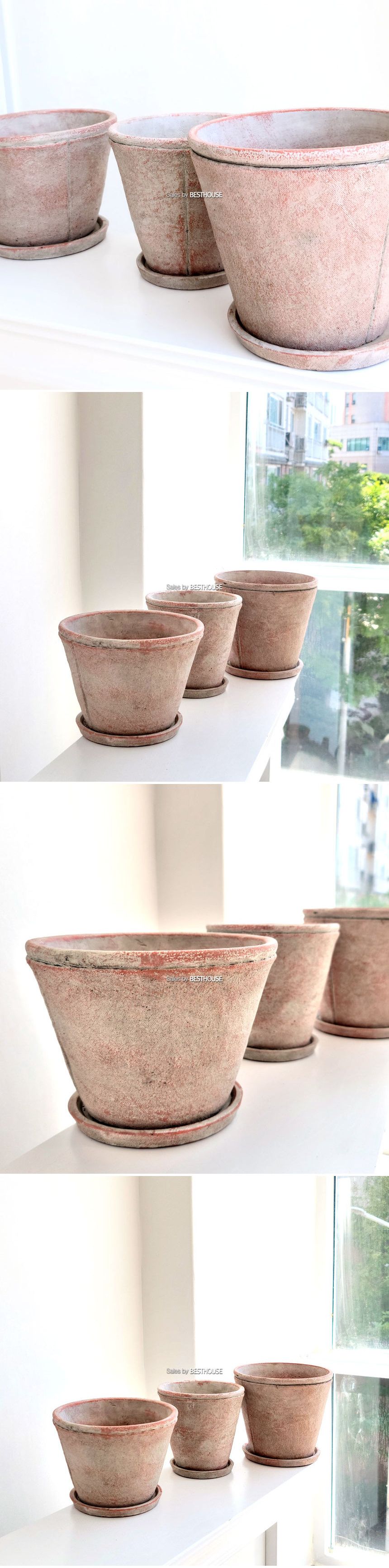 빈티지 시멘트 화분 스탠다드 표준 17x17cm 소/분재화분/디자인분재화분/디자인화분/식물화분/화분/인테리