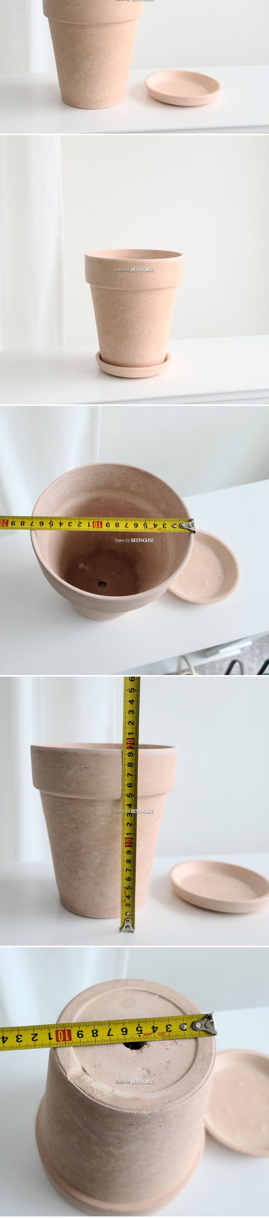 FRP 경량 인테리어 화분 키큰기본형 17x19cm 살구색/대형화분/개업축하화분/집들이화분/플라스틱화분/원형