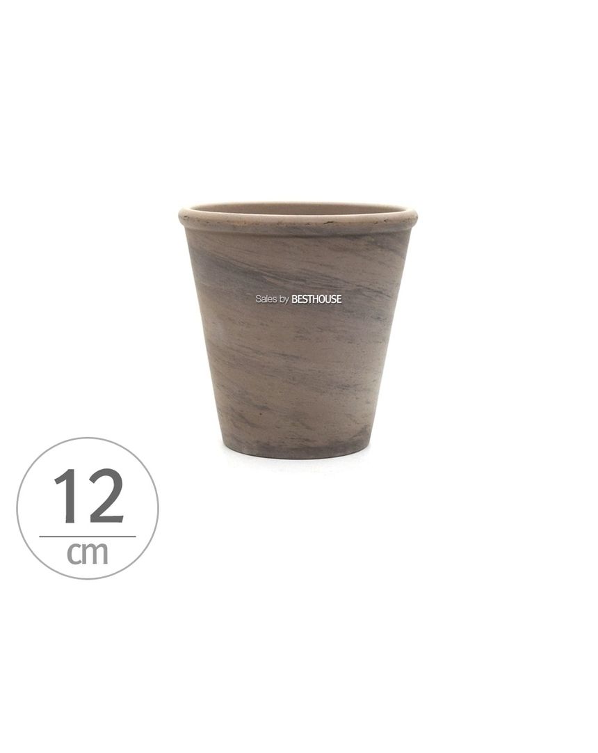 독일산 그레이 꼬깔 토분 화분 로즈분1호 12x13cm/화분/식물화분/꽃화분/장식용화분/인테리어화분/토분/식