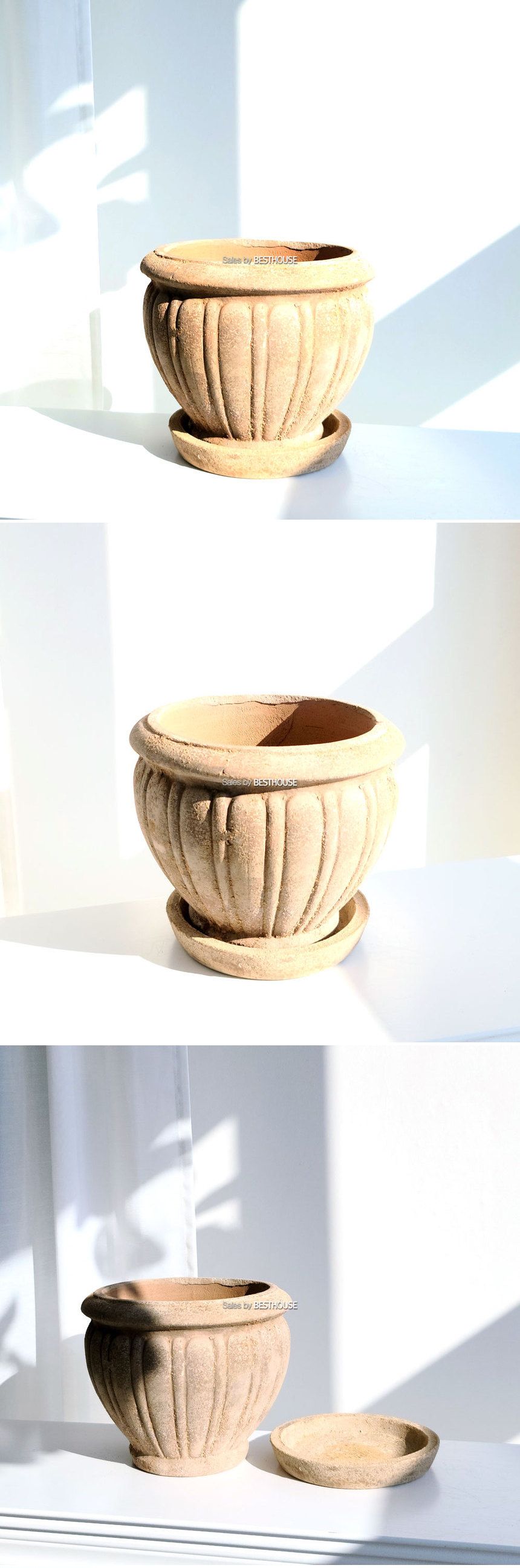 테라원 빈티지 아쿠아 토분 TC12 22x18cm 받침셋트/실내화분/정원화분/빈티지토분/소품화분/식물화분/장식