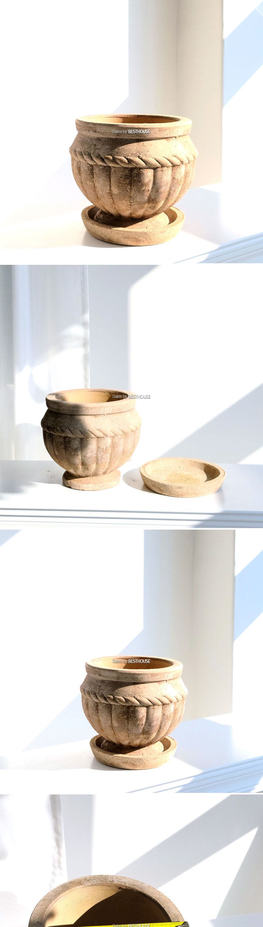 테라원 빈티지 아쿠아 토분 TC07 21x18cm 받침셋트/실내화분/정원화분/빈티지토분/소품화분/식물화분/장식