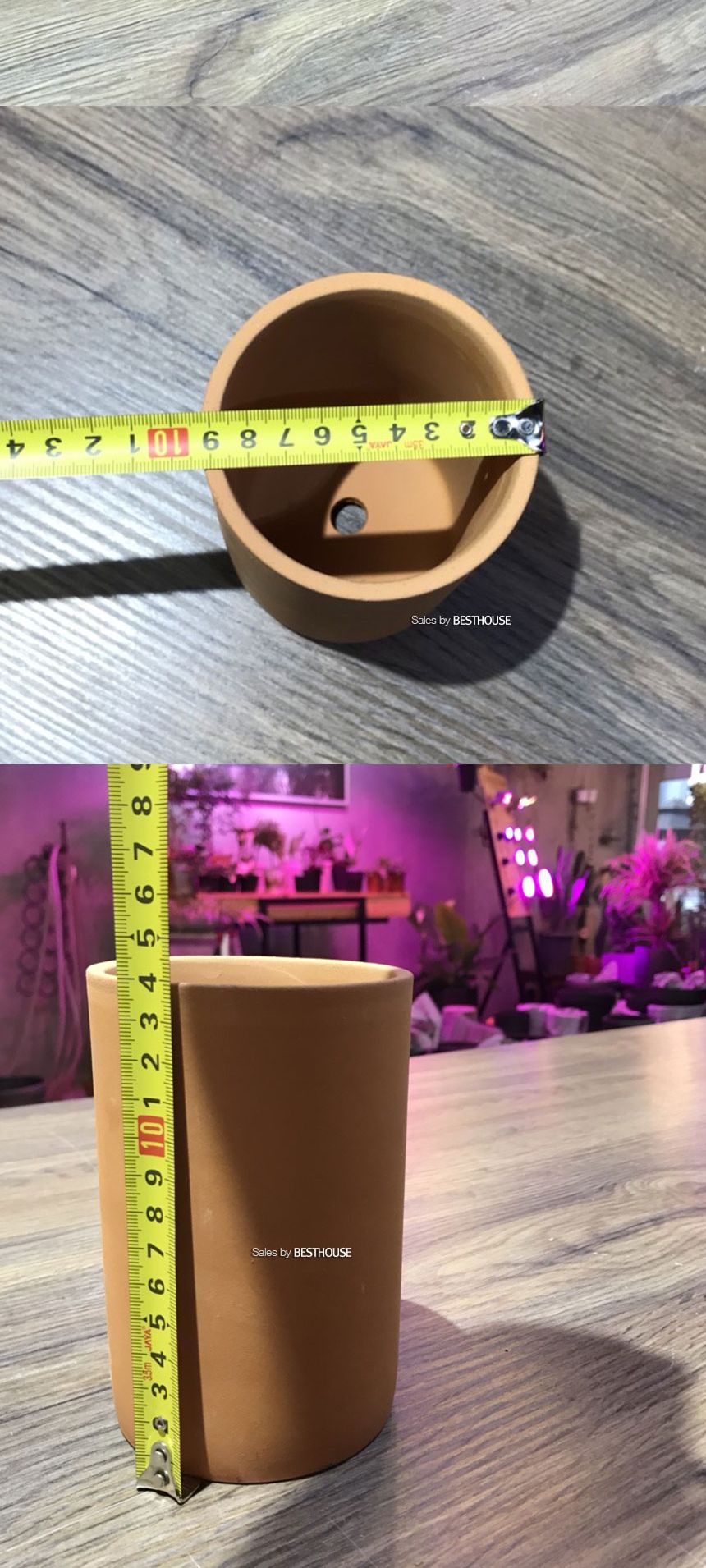 황토빛 원형 필통 9x14cm 토분/토분/원형토분/원형필통/장식화분/디자인화분/실내화분/식물화분/화분/인테