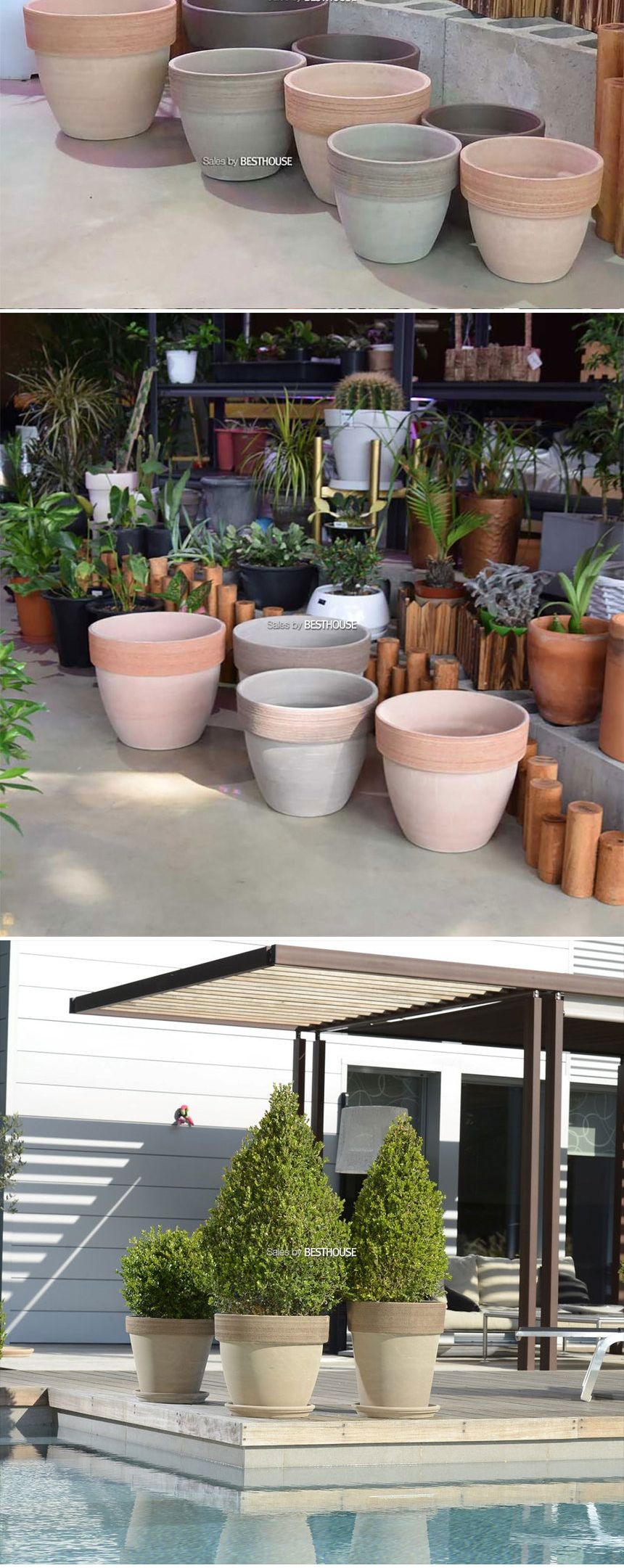 베하몰 바소 팔라디오 20x17cm 브라운/화분/토분/예쁜토분/빈티지토분/원예용품/정원용품/분갈이화분/분갈